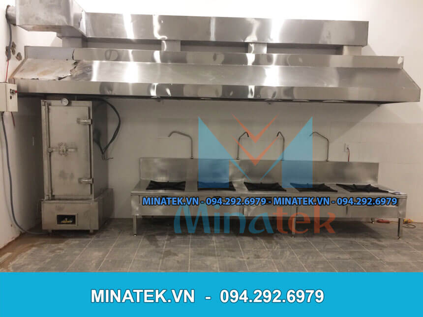 Bếp hầm 5 họng áp dụng tại hệ thống bếp công nghiệp khu công nghiệp VSIP II