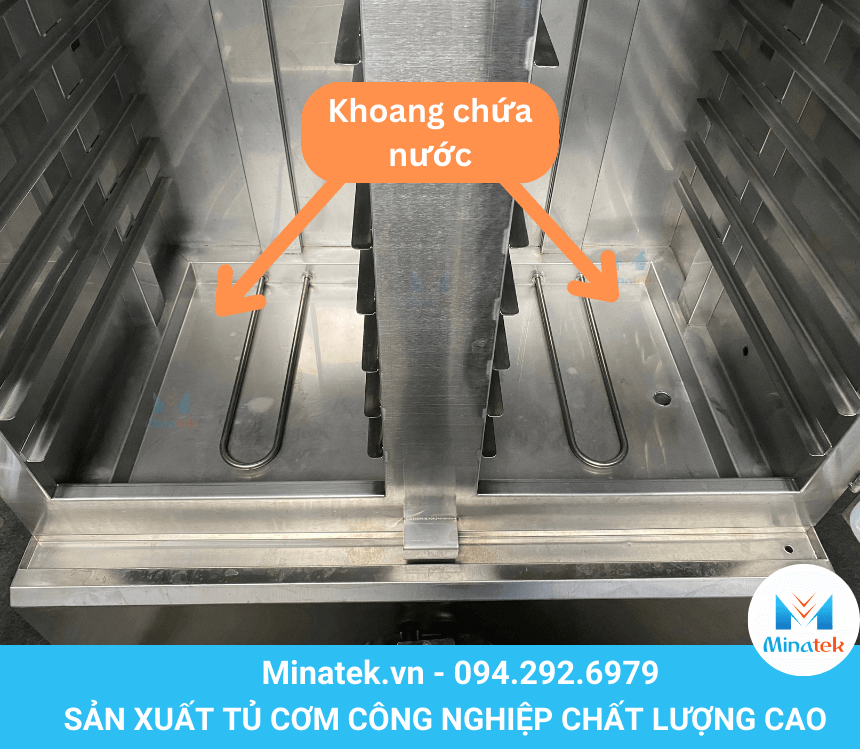 Khoang chứa nước tủ cơm công nghiệp Minatek